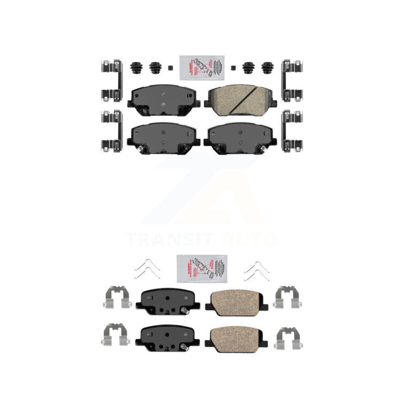 AmeriBRAKES KNF-100097 Disc Brake Pad for 2019-2020 Hyundai Santa Fe - Front and Rear