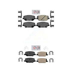 AmeriBRAKES KNF-100099 Disc Brake Pad for 2019-2020 Hyundai Santa Fe - Front and Rear