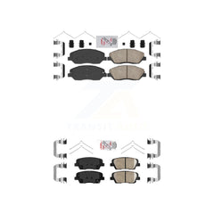 AmeriBRAKES KNF-100100 Disc Brake Pad for 2017-2019 Hyundai Santa Fe, Hyundai Santa Fe XL - Front and Rear