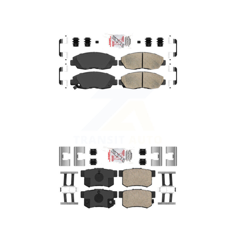 AmeriBRAKES KNF-100101 Disc Brake Pad for 1998-2011 Honda Civic, Acura EL, Honda Accord - Front and Rear