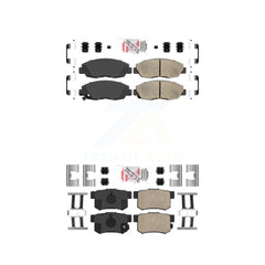 AmeriBRAKES KNF-100101 Disc Brake Pad for 1998-2011 Honda Civic, Acura EL, Honda Accord - Front and Rear