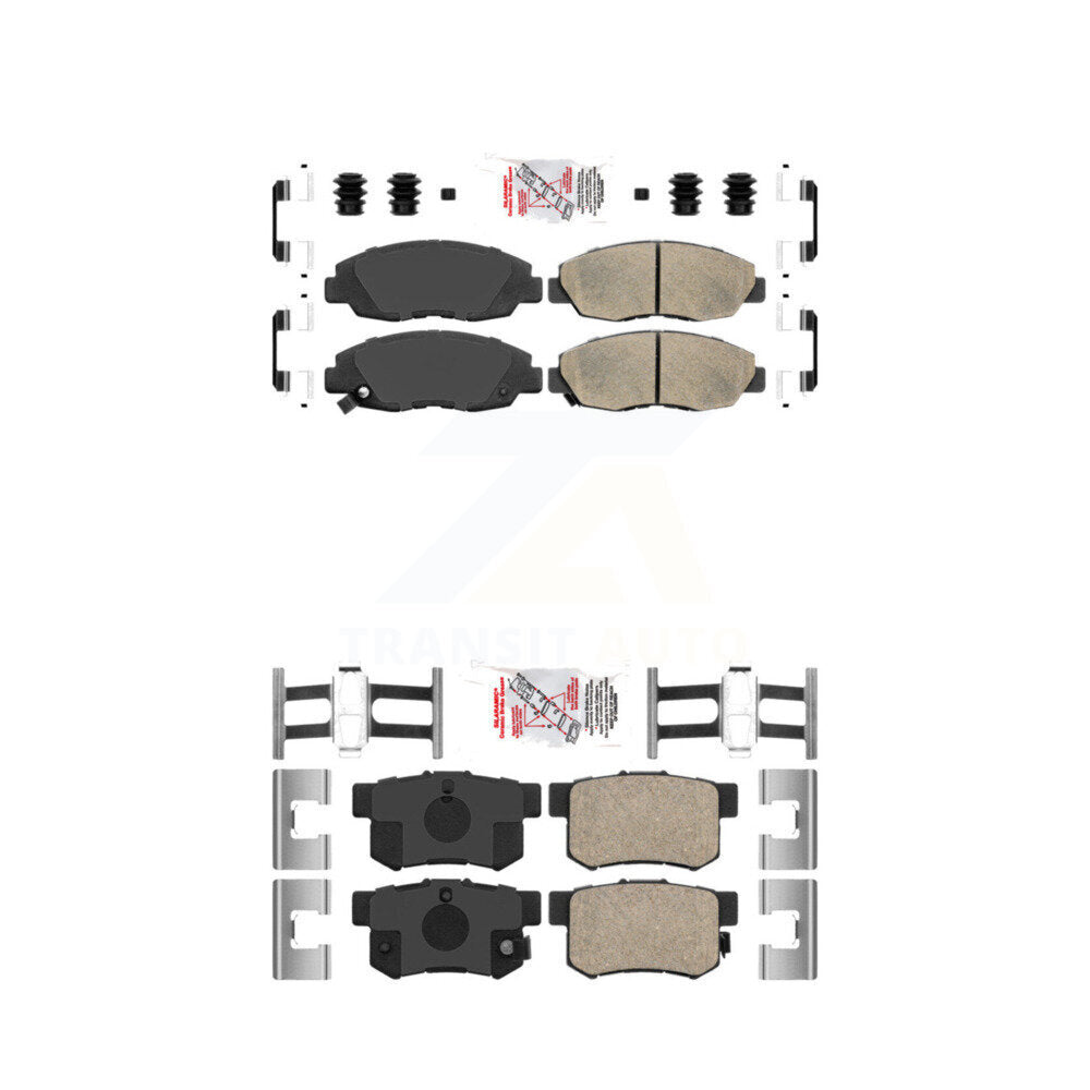 AmeriBRAKES KNF-100102 Disc Brake Pad for 1998-2011 Honda Civic, Acura EL, Honda Accord - Front and Rear