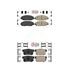 AmeriBRAKES KNF-100102 Disc Brake Pad for 1998-2011 Honda Civic, Acura EL, Honda Accord - Front and Rear