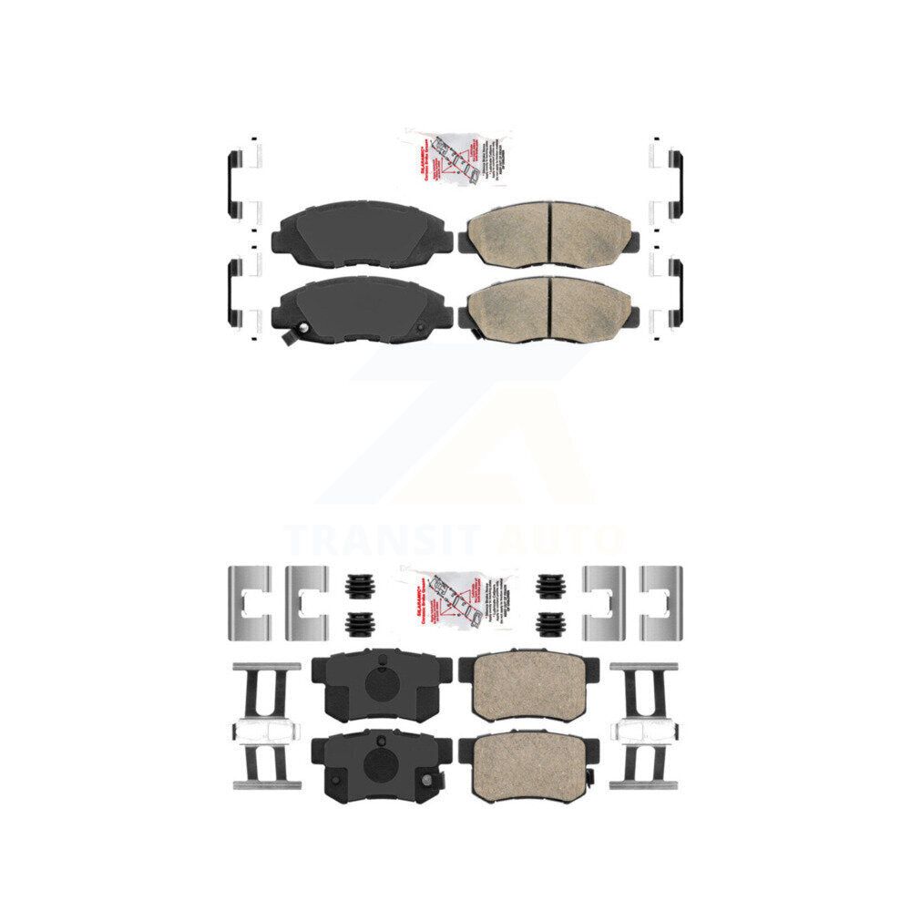 AmeriBRAKES KNF-100103 Disc Brake Pad for 1998-2011 Honda Civic, Acura EL, Honda Accord - Front and Rear