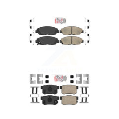 AmeriBRAKES KNF-100103 Disc Brake Pad for 1998-2011 Honda Civic, Acura EL, Honda Accord - Front and Rear