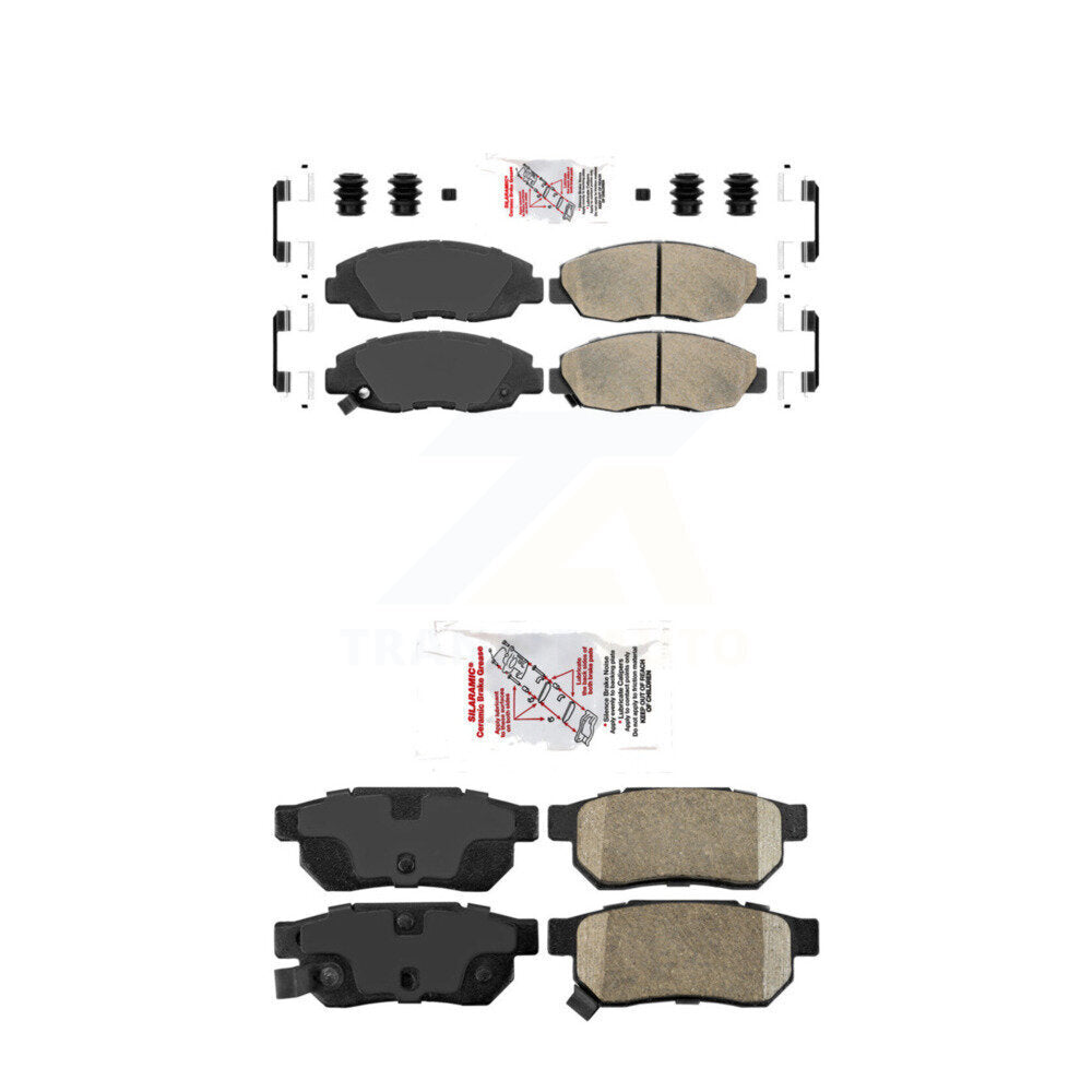 AmeriBRAKES KNF-100105 Disc Brake Pad for 1996-2000 Honda Civic, Acura EL - Front and Rear
