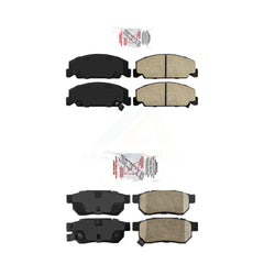 AmeriBRAKES KNF-100106 Disc Brake Pad for 1993-1997 Honda Civic del Sol - Front and Rear