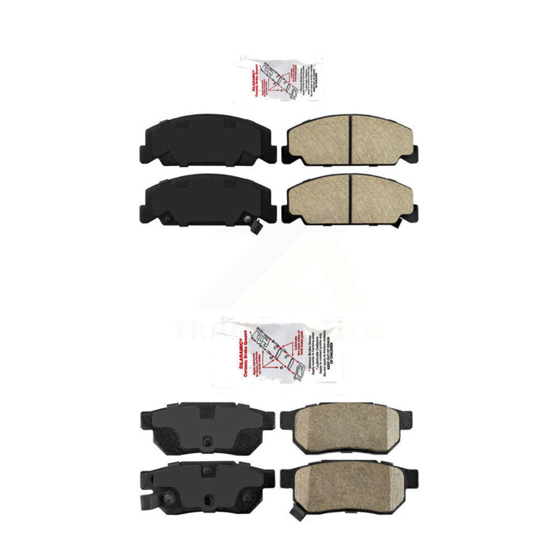 AmeriBRAKES KNF-100106 Disc Brake Pad for 1993-1997 Honda Civic del Sol - Front and Rear