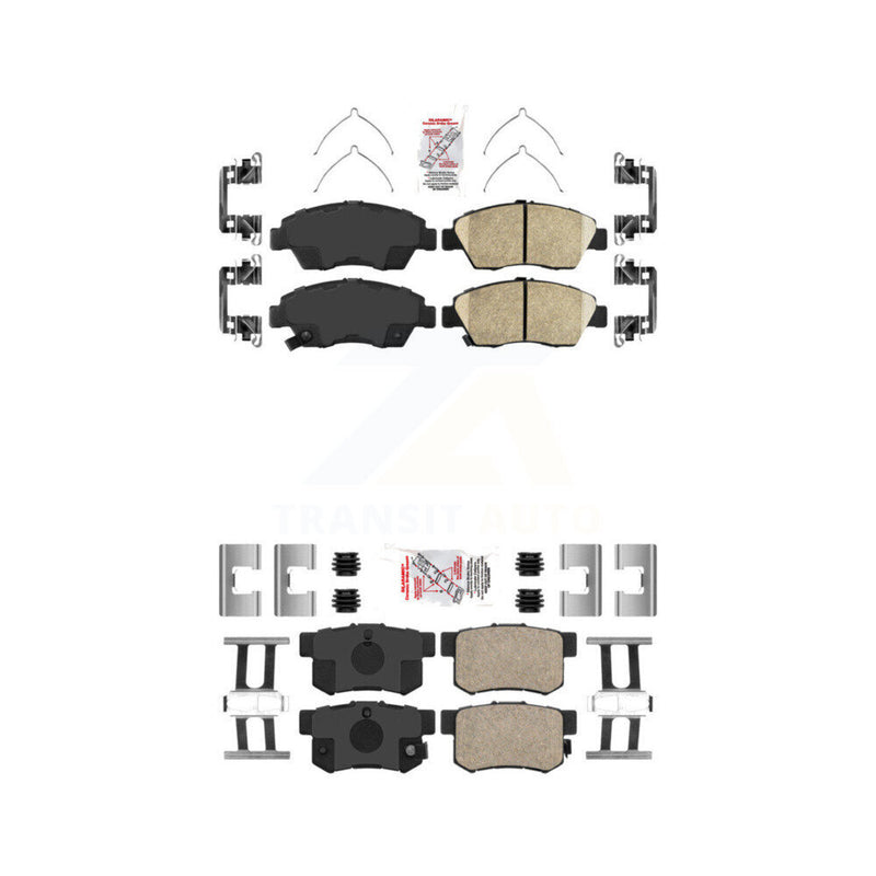 AmeriBRAKES KNF-100108 Disc Brake Pad for 2002-2015 Honda Civic, Acura ILX, Acura RSX - Front and Rear