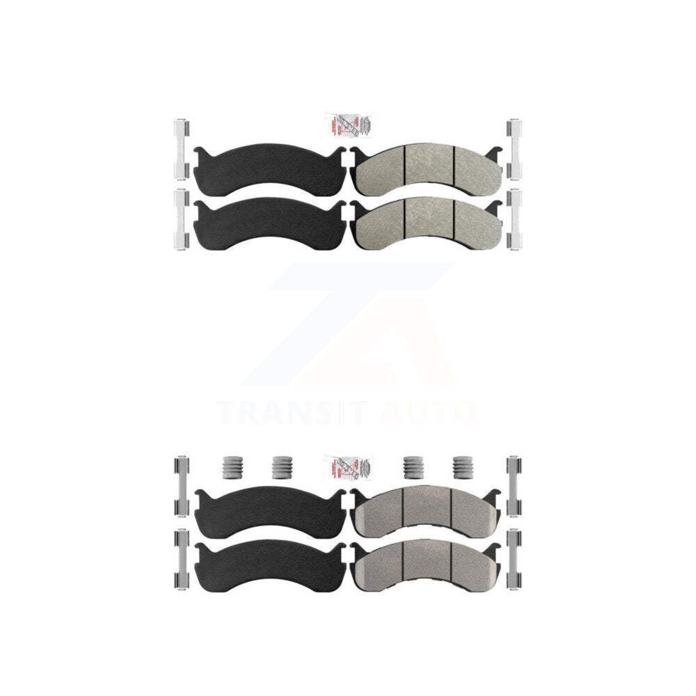 AmeriBRAKES KNF-100115 Disc Brake Pad for 1998-2023 IC Corporation CE School Bus, IC Corporation BE School Bus and More - Front and Rear