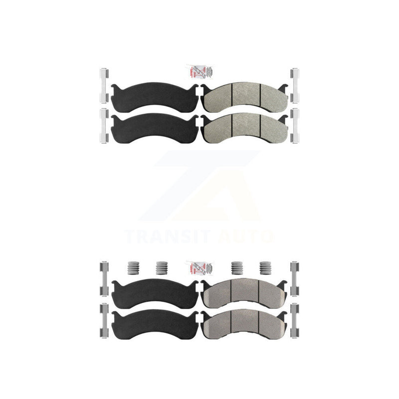 AmeriBRAKES KNF-100115 Disc Brake Pad for 1998-2023 IC Corporation CE School Bus, IC Corporation BE School Bus and More - Front and Rear