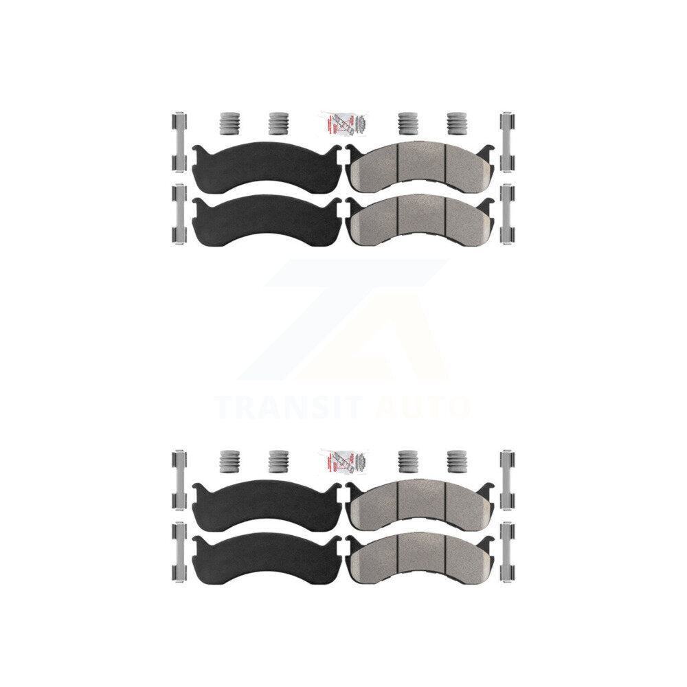 AmeriBRAKES KNF-100117 Disc Brake Pad for 1998-2023 IC Corporation CE School Bus, IC Corporation BE School Bus and More - Front and Rear