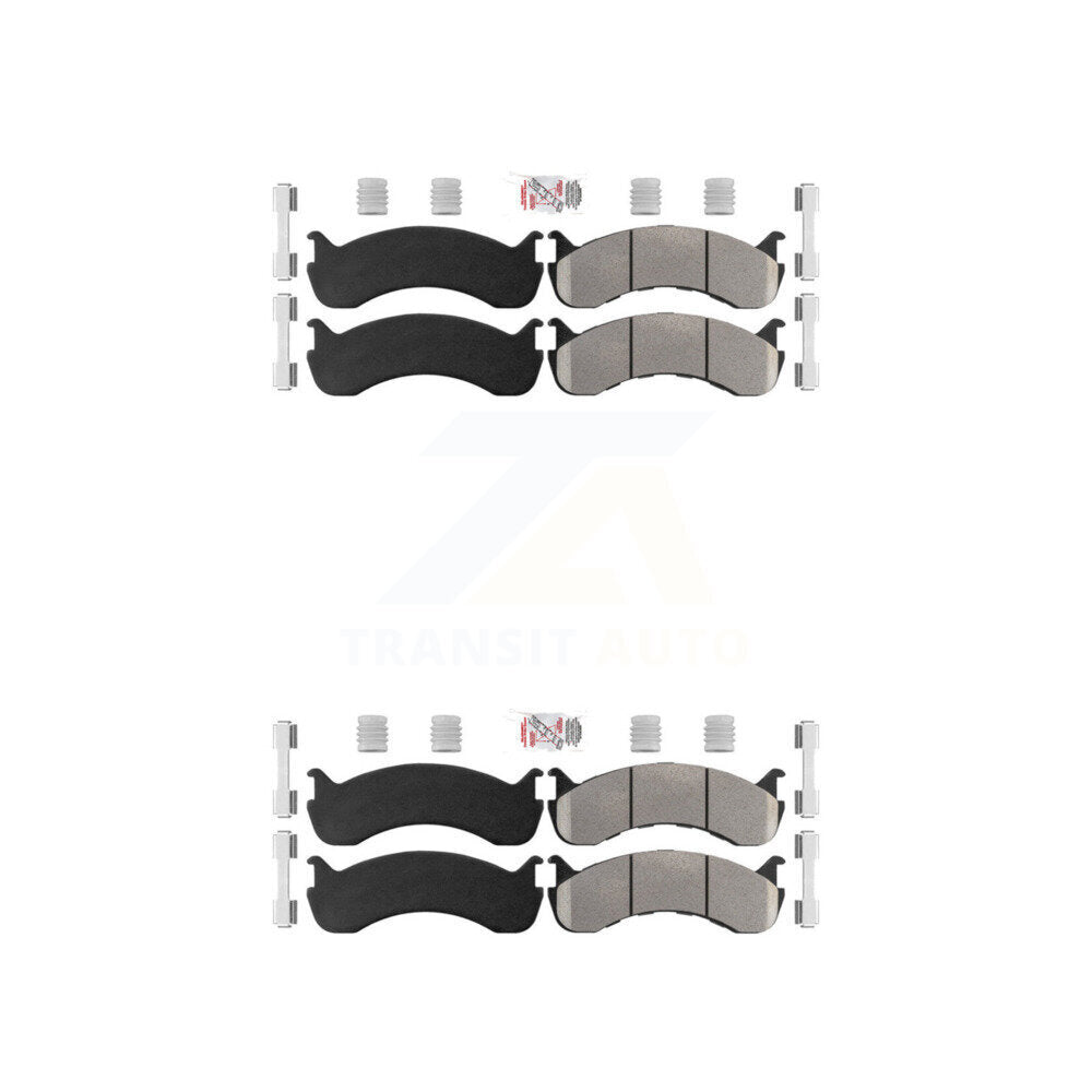 AmeriBRAKES KNF-100121 Disc Brake Pad for 1998-2023 Ford F-53 Motorhome Chassis, Freightliner MCL and More - Front and Rear