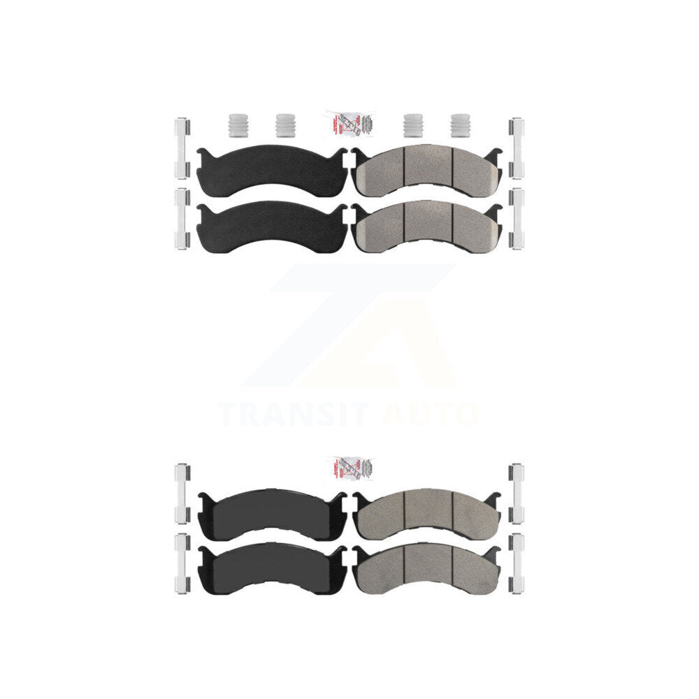 AmeriBRAKES KNF-100122 Disc Brake Pad for 1998-2023 Ford F-53 Motorhome Chassis, Freightliner MCL and More - Front and Rear