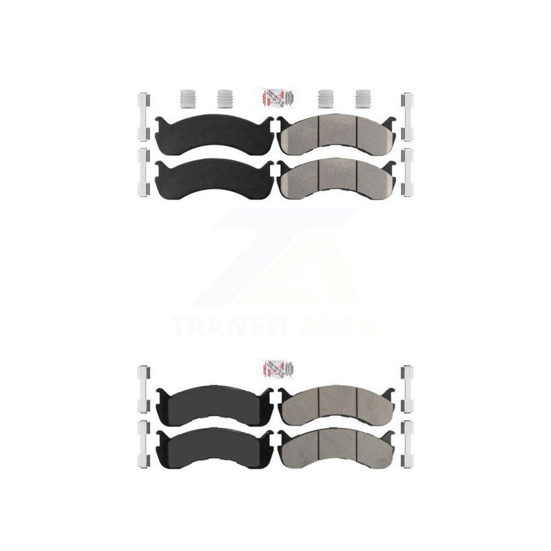AmeriBRAKES KNF-100122 Disc Brake Pad for 1998-2023 Ford F-53 Motorhome Chassis, Freightliner MCL and More - Front and Rear