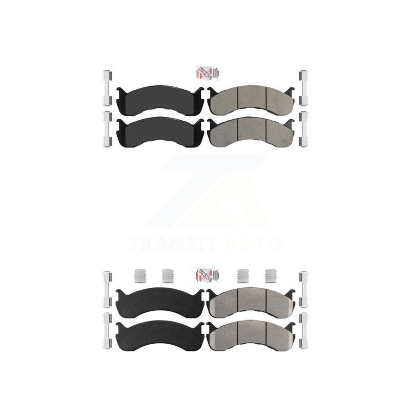 AmeriBRAKES KNF-100125 Disc Brake Pad for 1998-2023 Ford F-53 Motorhome Chassis, Freightliner MCL and More - Front and Rear