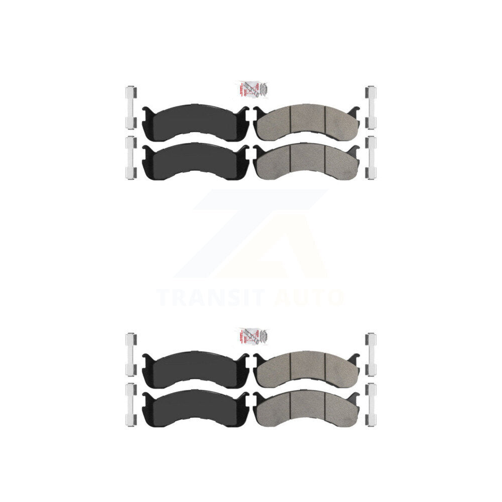 AmeriBRAKES KNF-100126 Disc Brake Pad for 1998-2023 Ford F-53 Motorhome Chassis, Freightliner MCL and More - Front and Rear