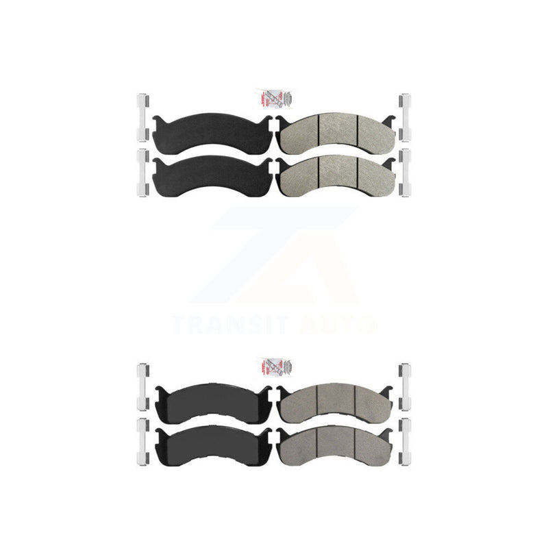AmeriBRAKES KNF-100128 Disc Brake Pad for 1998-2021 Ford F-53 Motorhome Chassis, IC Corporation BE School Bus and More - Front and Rear