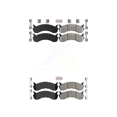 AmeriBRAKES KNF-100130 Disc Brake Pad for 1998-2021 Ford F-53 Motorhome Chassis, IC Corporation BE School Bus and More - Front and Rear