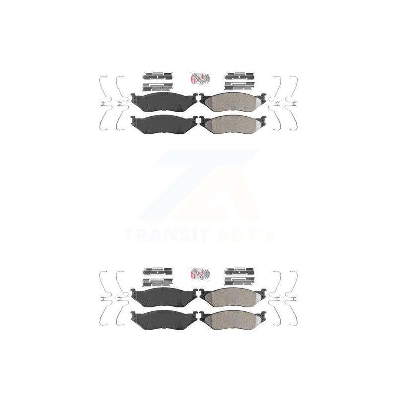 AmeriBRAKES KNF-100131 Disc Brake Pad for 1999-2021 Ford F-53 Motorhome Chassis, Ford F-59 Commercial Stripped Chassis and More - Front and Rear