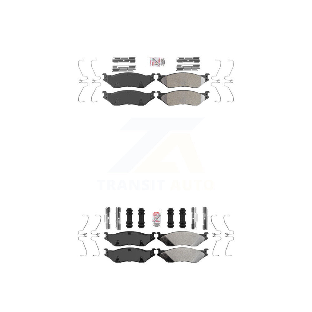 AmeriBRAKES KNF-100132 Disc Brake Pad for 1999-2021 Ford F-53 Motorhome Chassis, Ford F-59 Commercial Stripped Chassis and More - Front and Rear