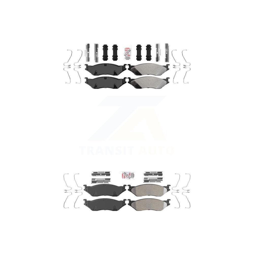 AmeriBRAKES KNF-100133 Disc Brake Pad for 1999-2021 Ford F-53 Motorhome Chassis, Ford F-59 Commercial Stripped Chassis and More - Front and Rear
