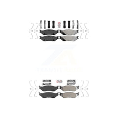 AmeriBRAKES KNF-100133 Disc Brake Pad for 1999-2021 Ford F-53 Motorhome Chassis, Ford F-59 Commercial Stripped Chassis and More - Front and Rear