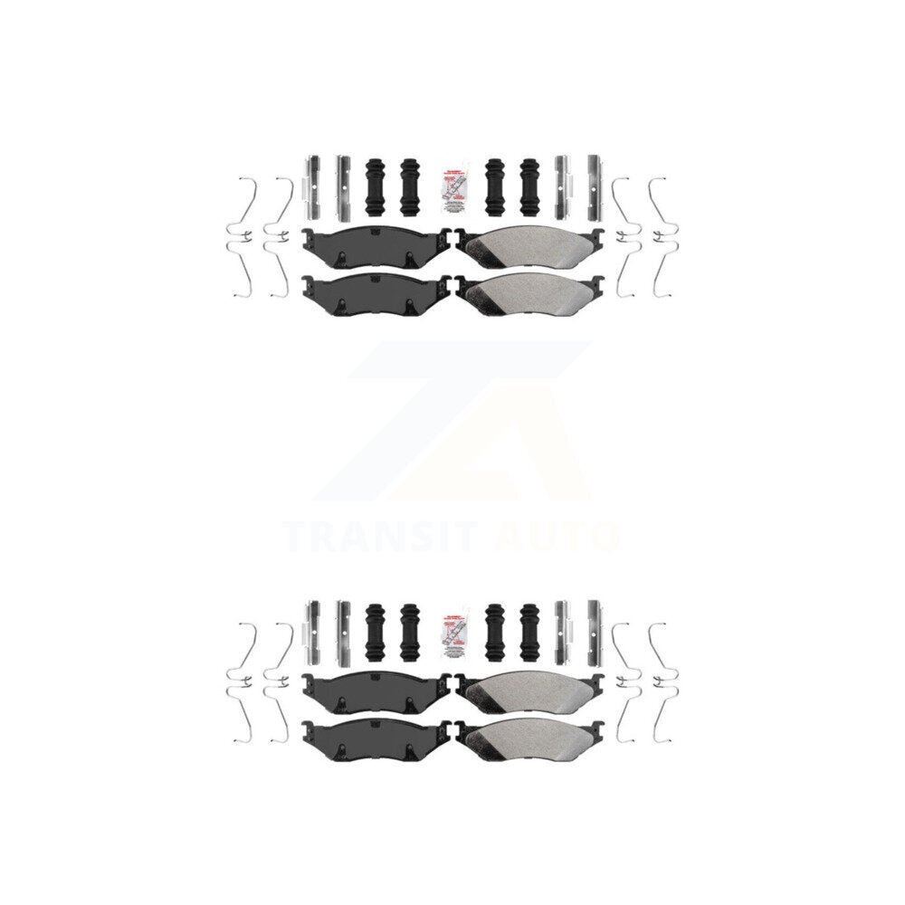 AmeriBRAKES KNF-100134 Disc Brake Pad for 1999-2021 Ford F-53 Motorhome Chassis, Ford F-59 Commercial Stripped Chassis and More - Front and Rear