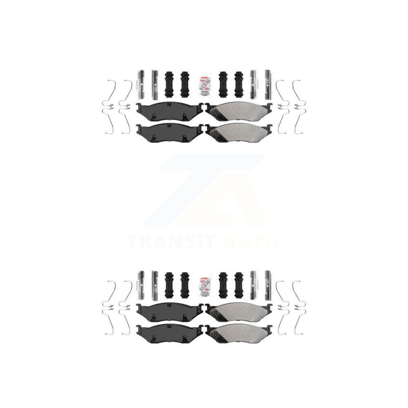 AmeriBRAKES KNF-100134 Disc Brake Pad for 1999-2021 Ford F-53 Motorhome Chassis, Ford F-59 Commercial Stripped Chassis and More - Front and Rear