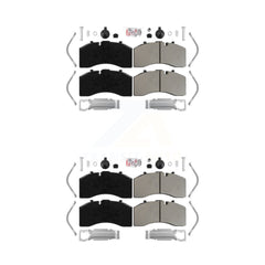AmeriBRAKES KNF-100136 Disc Brake Pad for 2004-2023 IC Corporation TC Commercial Bus, Freightliner Columbia and More - Front and Rear