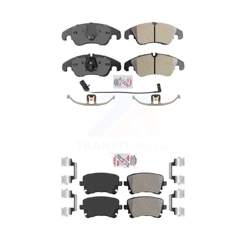 AmeriBRAKES KNF-100137 Disc Brake Pad for 2013-2014 Audi A4 allroad - Front and Rear