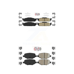 AmeriBRAKES KNF-100144 Disc Brake Pad for 2009-2019 Ford Explorer, Ford Flex and More - Front and Rear