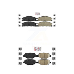 AmeriBRAKES KNF-100148 Disc Brake Pad for 2012-2019 Ford Taurus, Ford Explorer and More - Front and Rear