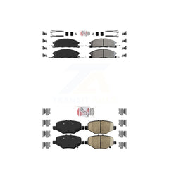 AmeriBRAKES KNF-100152 Disc Brake Pad for 2012-2019 Ford Taurus, Ford Explorer and More - Front and Rear
