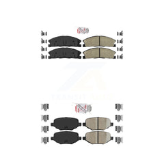 AmeriBRAKES KNF-100154 Disc Brake Pad for 2012-2019 Ford Taurus, Lincoln MKT and More - Front and Rear