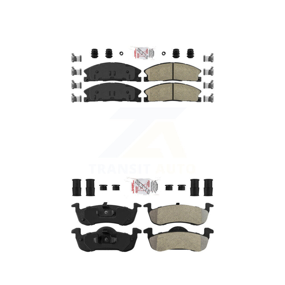 AmeriBRAKES KNF-100162 Disc Brake Pad for 2017-2019 Lincoln MKT - Front and Rear