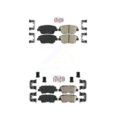 AmeriBRAKES KNF-100167 Disc Brake Pad for 2011-2015 Hyundai Sonata, Kia Optima - Front and Rear