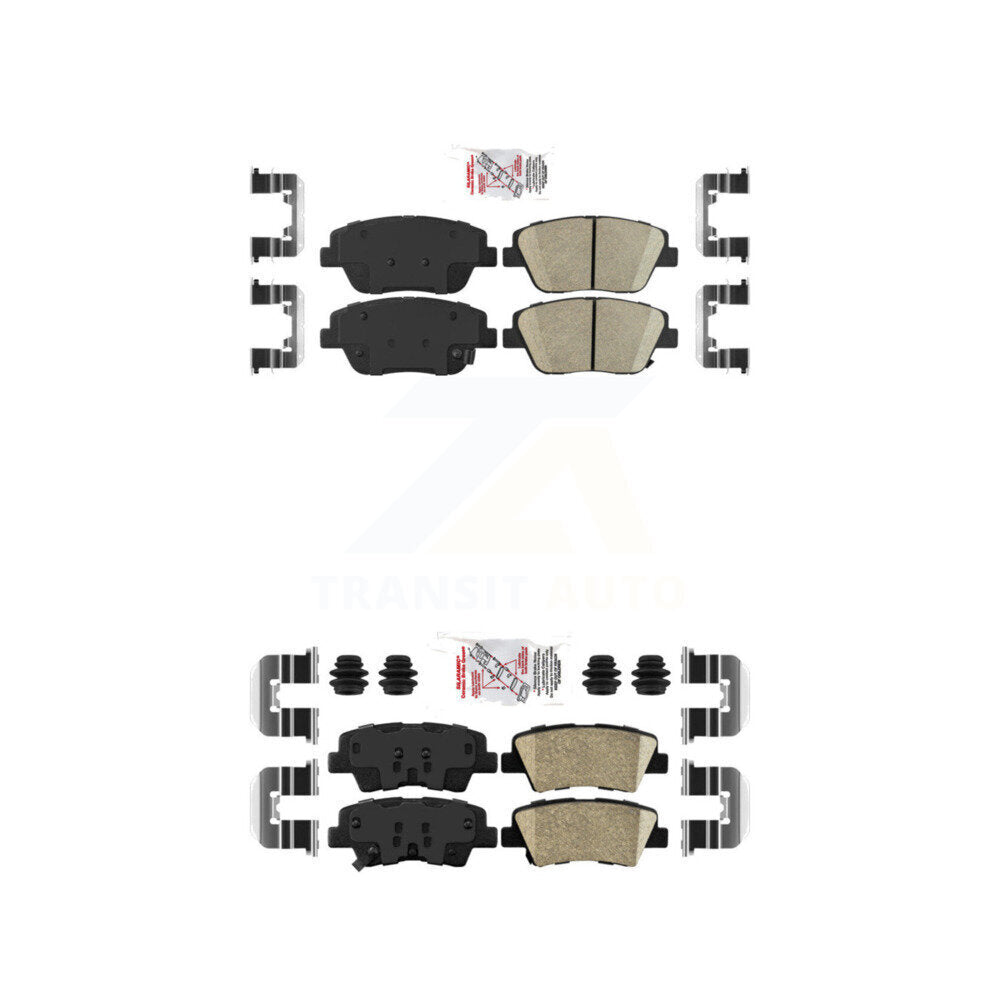AmeriBRAKES KNF-100168 Disc Brake Pad for 2013-2016 Kia Optima - Front and Rear