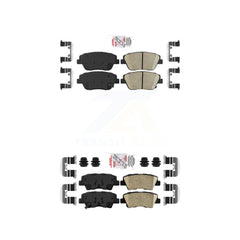 AmeriBRAKES KNF-100168 Disc Brake Pad for 2013-2016 Kia Optima - Front and Rear
