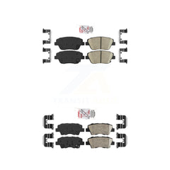 AmeriBRAKES KNF-100170 Disc Brake Pad for 2011-2015 Hyundai Sonata, Kia Optima - Front and Rear