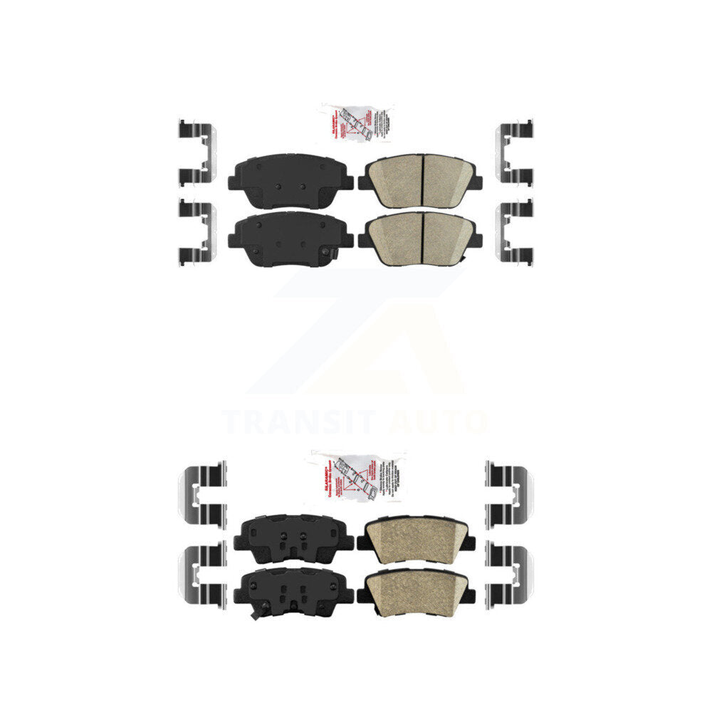 AmeriBRAKES KNF-100171 Disc Brake Pad for 2013-2016 Kia Optima - Front and Rear