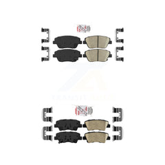 AmeriBRAKES KNF-100171 Disc Brake Pad for 2013-2016 Kia Optima - Front and Rear