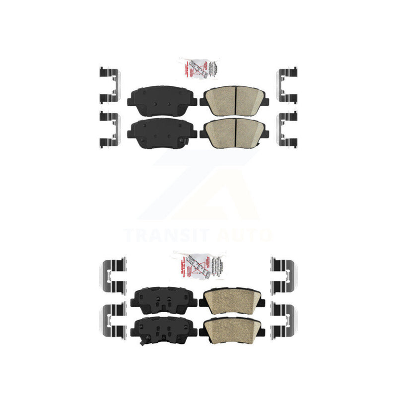 AmeriBRAKES KNF-100171 Disc Brake Pad for 2013-2016 Kia Optima - Front and Rear
