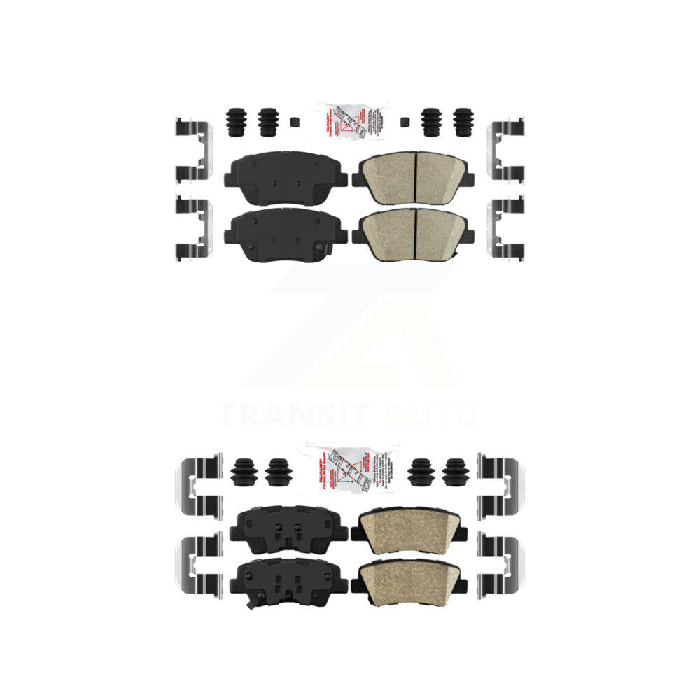 AmeriBRAKES KNF-100173 Disc Brake Pad for 2013-2016 Kia Optima - Front and Rear