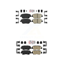 AmeriBRAKES KNF-100173 Disc Brake Pad for 2013-2016 Kia Optima - Front and Rear