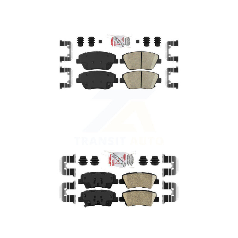 AmeriBRAKES KNF-100173 Disc Brake Pad for 2013-2016 Kia Optima - Front and Rear