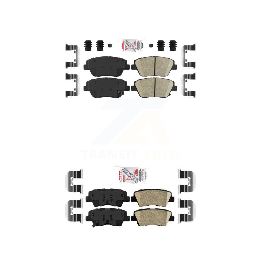 AmeriBRAKES KNF-100176 Disc Brake Pad for 2013-2016 Kia Optima - Front and Rear