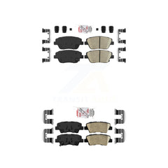 AmeriBRAKES KNF-100176 Disc Brake Pad for 2013-2016 Kia Optima - Front and Rear