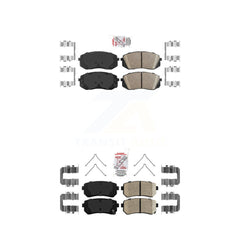 AmeriBRAKES KNF-100178 Disc Brake Pad for 2016-2020 Kia Optima, Hyundai Sonata - Front and Rear