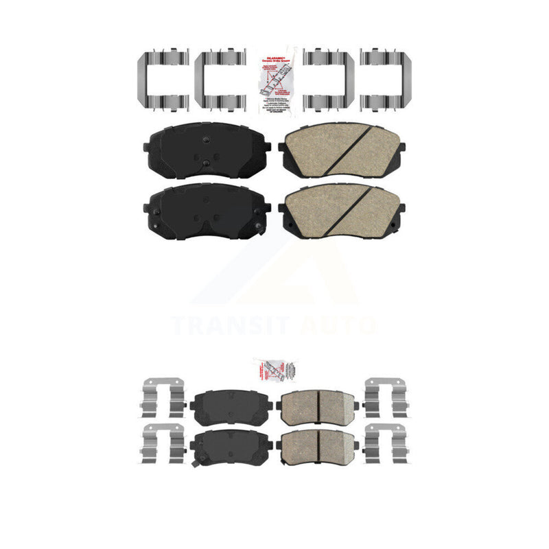 AmeriBRAKES KNF-100184 Disc Brake Pad for 2010-2017 Hyundai Tucson, Kia Cadenza, Kia Sportage - Front and Rear
